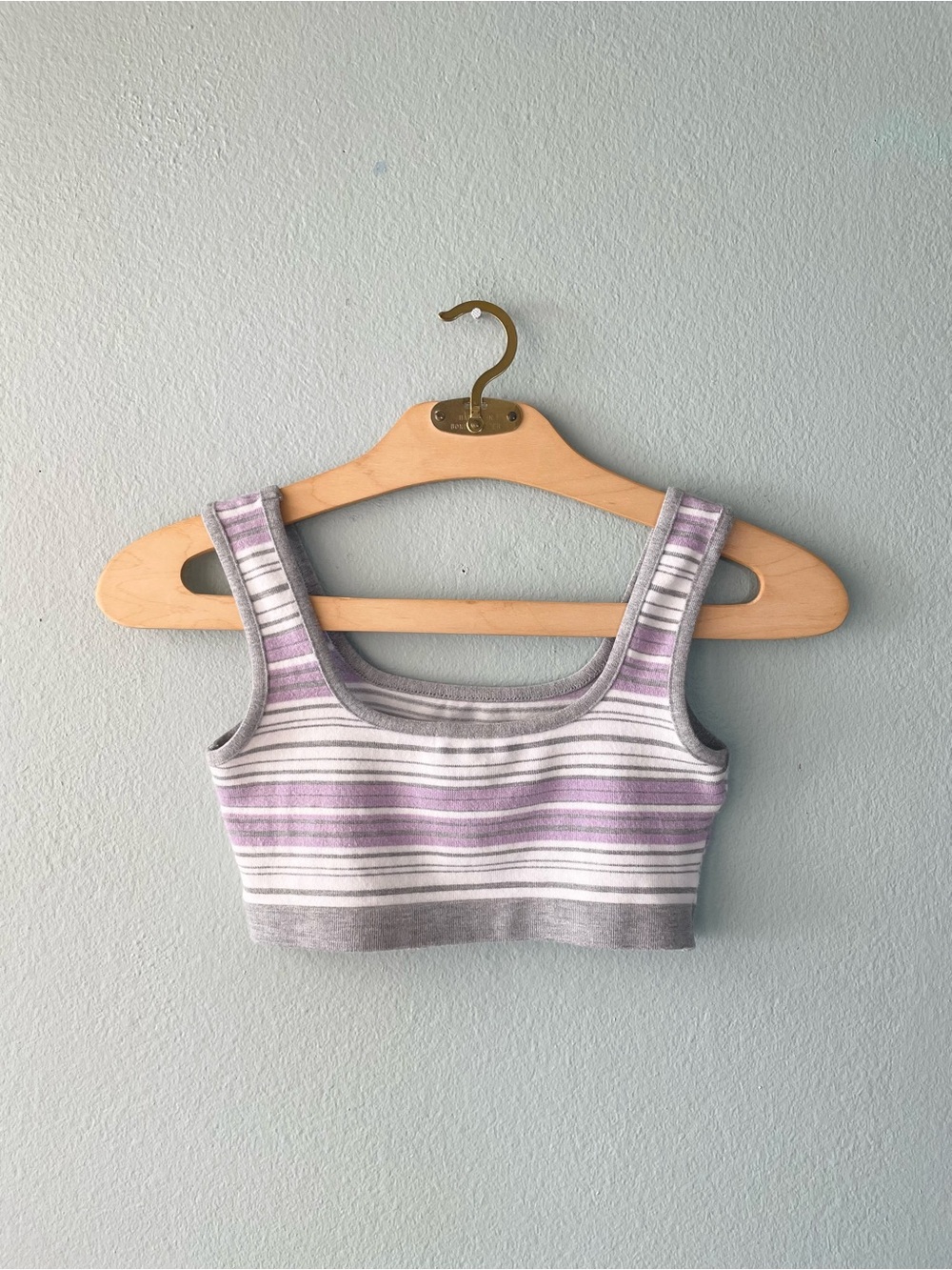 🌻5/$15🌻 Papaya | Soft Cozy Lounge Striped Bralette Crop Top